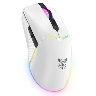 Onikuma CW928 Tri-Mode Vezeték nélküli Gamer egér - Fehér