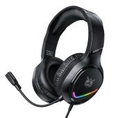 Onikuma X31 Gamer Fejhallgató, Stereo, Over-Ear, mikrofonos, RGB, 3.5mm jack, vezetékes
