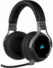 CORSAIR VIRTUOSO Vezeték nélküli CARBON Fejhallgató - 7.1 hangzás - Fekete - 2 év garancia - Headset