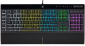 CORSAIR K55 RGB PRO 5 Zónás RGB Membrános Gamer Billentyűzet - Nemzetközi kiosztás - Fekete - 2 év garancia - Billentyűzet