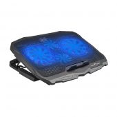 White Shark ICE WARRIOR Notebook Hűtőpad, 17col, állítható, USB, LED