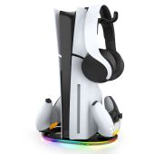 iPega PG-P5S045H - Vertikális Playstation 5 Slim Töltőállvány RGB - Kiegészítők