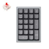 Keychron Q0 Gateron G Pro Red Mechanikus Numerikus Billentyűzet - Szürke - Billentyűzet