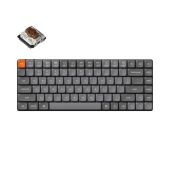 Keychron K3 Max Vezeték Nélküli Brown Mechanikus Gamer Billentyűzet - Fekete - Magyar Kiosztás!, RED switch, RGB, Mechanikus, TKL, fém, vezeték nélküli, wireless