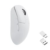Keychron M2 Vezeték Nélküli Gamer Egér - Fehér, vezeték nélküli, wireless