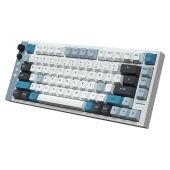 LAMZU JET 75 Mechanikus Gamer Billentyűzet - Fehér - Angol Kiosztás!, EGYEDI switch, RGB, Mechanikus, TKL, fém, vezetékes