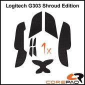Corepad Logitech G303 Shroud Edition Soft Grips - Fekete