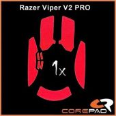 Corepad Mouse Rubber Sticker #755 - Razer Viper V2 PRO Wireless Gamer Soft Grips - Piros