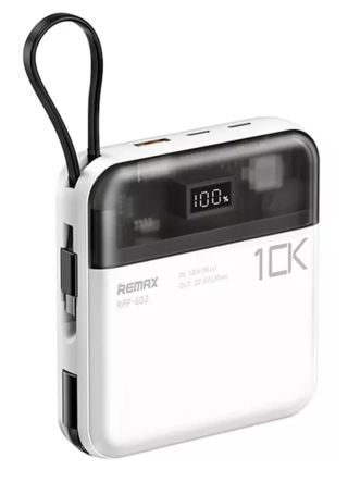 Remax Sucha Pro RPP-602 gyorstöltő Powerbank 10000mAh - Fehér