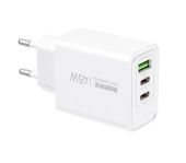 Remax Kiddy Series USB-A+USB-C Gyorstöltő GaN Adapter 45W - Hálózati töltő adapter