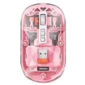 Meetion BTM005 Vezeték Nélküli Egér - Pink, vezeték nélküli, wireless
