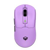 Meetion GW24 Vezeték Nélküli Gamer Egér - Lila, Színes, vezeték nélküli, wireless