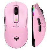 Meetion GW24 Vezeték Nélküli Gamer Egér - Pink, Színes, vezeték nélküli, wireless