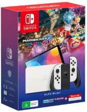 Nintendo Switch OLED Fehér játékkonzol + Mario Kart 8 Deluxe + 12hónapos NSO előfizetés