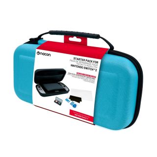 Nacon Nintendo Switch 2 Utazótok + Fólia - Kék