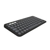 LOGITECH Pebble Keys 2 K380s - Vezeték Nélküli Billentyűzet - Szürke - Angol kiosztás! (US), Mini, vezeték nélküli, wireless