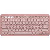 LOGITECH Pebble Keys 2 K380s - Vezeték Nélküli Billentyűzet - Rose - Angol kiosztás! (US), Mini, vezeték nélküli, wireless