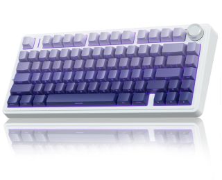 AULA F75 Vezeték Nélküli Mechanikus Gamer Billentyűzet - Lila