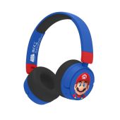 OTL Super Mario Kids - Vezeték Nélküli Fejhallgató, Stereo, Over-Ear, mikrofonos, 3.5mm jack, vezeték nélküli, wireless, bluetooth
