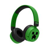 OTL Minecraft Creeper Vezeték Nélküli Fejhallgató, Stereo, On-Ear, mikrofonos, 3.5mm jack, vezeték nélküli, wireless, bluetooth