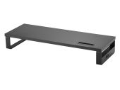 Equip 650881 Acél Monitor Állvány USB HUB