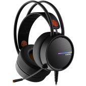CANYON INTERCEPTOR GH-8A Gamer Headset, Stereo, Over-Ear, mikrofonos, RGB, 3.5mm jack, vezetékes