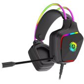 CANYON Darkless GH-9A Gamer Headset, Stereo, Over-Ear, mikrofonos, RGB, 3.5mm jack, vezetékes