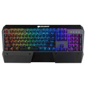 COUGAR ATTACK X3 RGB MX Brown Mechanikus Gamer Billentyűzet - Magyar Kiosztás!, BROWN switch, Színes, Mechanikus, Normál, fém, anti ghosting, vezetékes