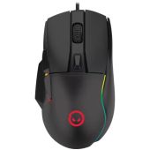 LORGAR Jetter 357 Gamer Egér - Fekete, RGB, vezetékes