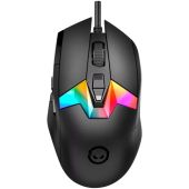 LORGAR MSP80 Gamer Egér - Fekete, RGB, vezetékes