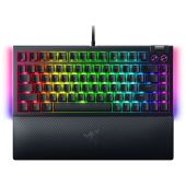 Razer BlackWidow V4 75% Mechanikus Gamer Billentyűzet - Angol Kiosztás!, EGYEDI switch, RGB, Mechanikus, TKL, fém, anti ghosting, csuklótámasz, vezetékes