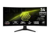 MSI MAG 346CQ - Ultra Wide QHD Ívelt Gamer Monitor 180Hz - 34"