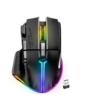 Spirit of Gamer PRO-M5 - Vezeték Nélküli Gamer Egér - Fekete, RGB, vezeték nélküli, wireless