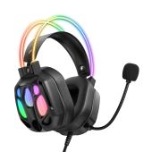 Onikuma X89 Vezetékes Gamer Fejhallgató RGB világítással - Fekete