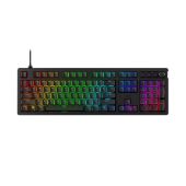 HYPERX Alloy Rise - Red Switch - Mechanikus Gamer Billentyűzet - Angol Kiosztás!, RED switch, RGB, Mechanikus, Normál, anti ghosting, vezetékes, USB