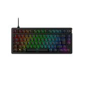 HYPERX Alloy Rise 75 - Red Switch - Mechanikus Gamer Billentyűzet - Angol Kiosztás!, RED switch, RGB, Mechanikus, TKL, anti ghosting, vezetékes, USB