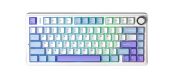 AULA F75 Vezeték Nélküli Mechanikus Gamer Billentyűzet - Fehér-Kék-Lila