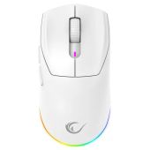 Rampage PROTE M5 - Vezeték Nélküli Gamer Egér - Fehér, RGB, vezeték nélküli, wireless