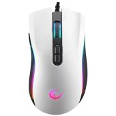 Rampage SMX-R44 V2 Macro - Gamer Egér - Fehér, RGB, vezetékes