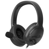 Spirit of Gamer PRO-H4 Black - Gamer Headset - Fekete, Stereo, Over-Ear, mikrofonos, 3.5mm jack, vezetékes
