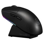 The G-Lab KULT TITAN PRO B - Vezeték Nélküli Gamer Egér + Dokkoló - Fekete, RGB, vezeték nélküli, wireless
