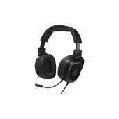 The G-Lab KORP BARIUM BLACK - Gamer Headset - Fekete, Stereo, Over-Ear, mikrofonos, 3.5mm jack, vezetékes