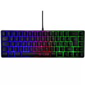 The G-Lab KEYZ HYDROGEN HU - Gamer Billentyűzet - Fekete (Magyar Kiosztás!), RGB, Membrános, TKL, anti ghosting, vezetékes