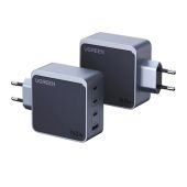 Ugreen Nexode S 3x USB-C + USB Gyorstöltő GaN Hálózati Adapter 140W - Szürke