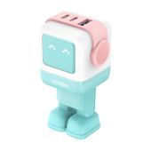 UGREEN Nexode RG USB + USB-C Gyorstöltő Hálózati Adapter 65W - Pink-Kék
