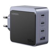 UGREEN Nexode Air USB + USB-C Gyorstöltő Hálózati Adapter 100W - Szürke - Hálózati töltő adapter