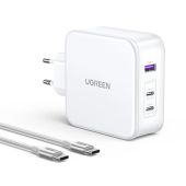 UGREEN Nexode 15339 USB + USB-C Gyorstöltő Hálózati Adapter 140W - Fehér - Hálózati töltő adapter