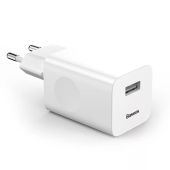 Baseus USB Gyorstöltő Hálózati Adapter 24W - Fehér