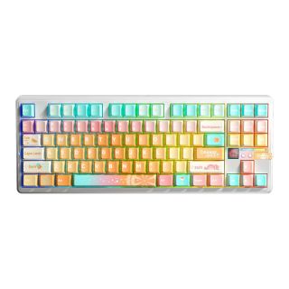 AULA F87 PRO V2 Vezeték Nélküli Mechanikus Gamer Billentyűzet - Tropical Edition