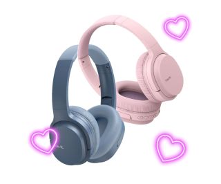 Havit I62 Vezeték nélküli Bluetooth fejhallgató - Kék + Rózsaszín csomag